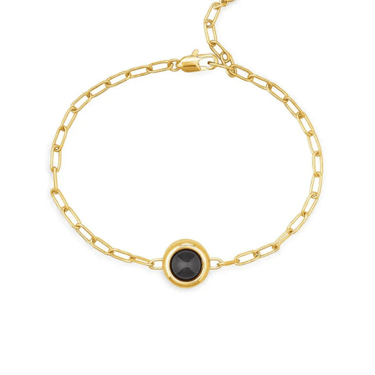 Brățară personalizată cu fotografie și lanț tip agrafă