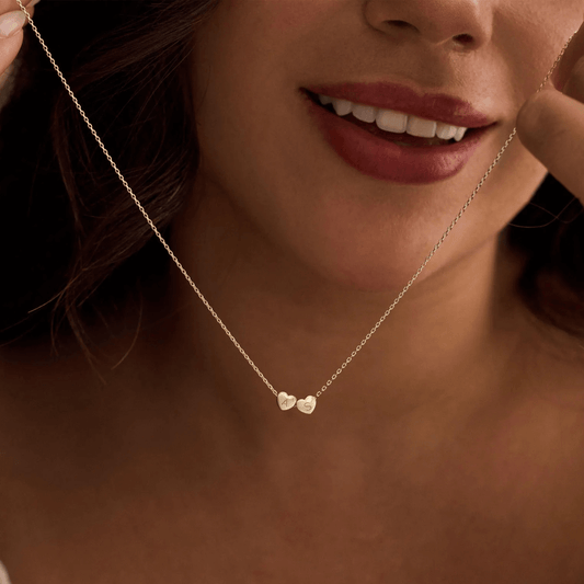 Colier personalizat cu inițială în formă de inimă