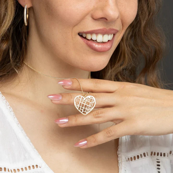 Colier personalizat cu hartă