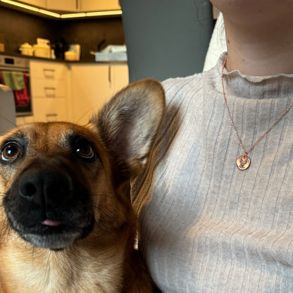 Colier personalizat cu chipul animalului