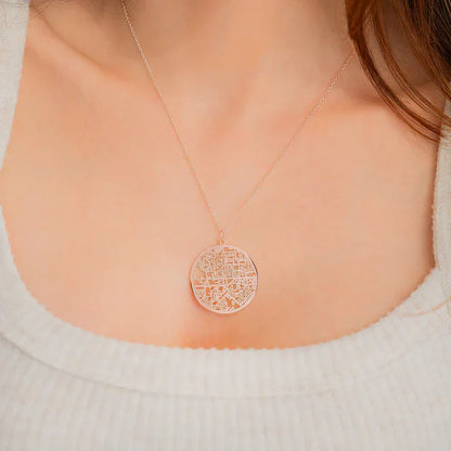 Colier personalizat cu hartă