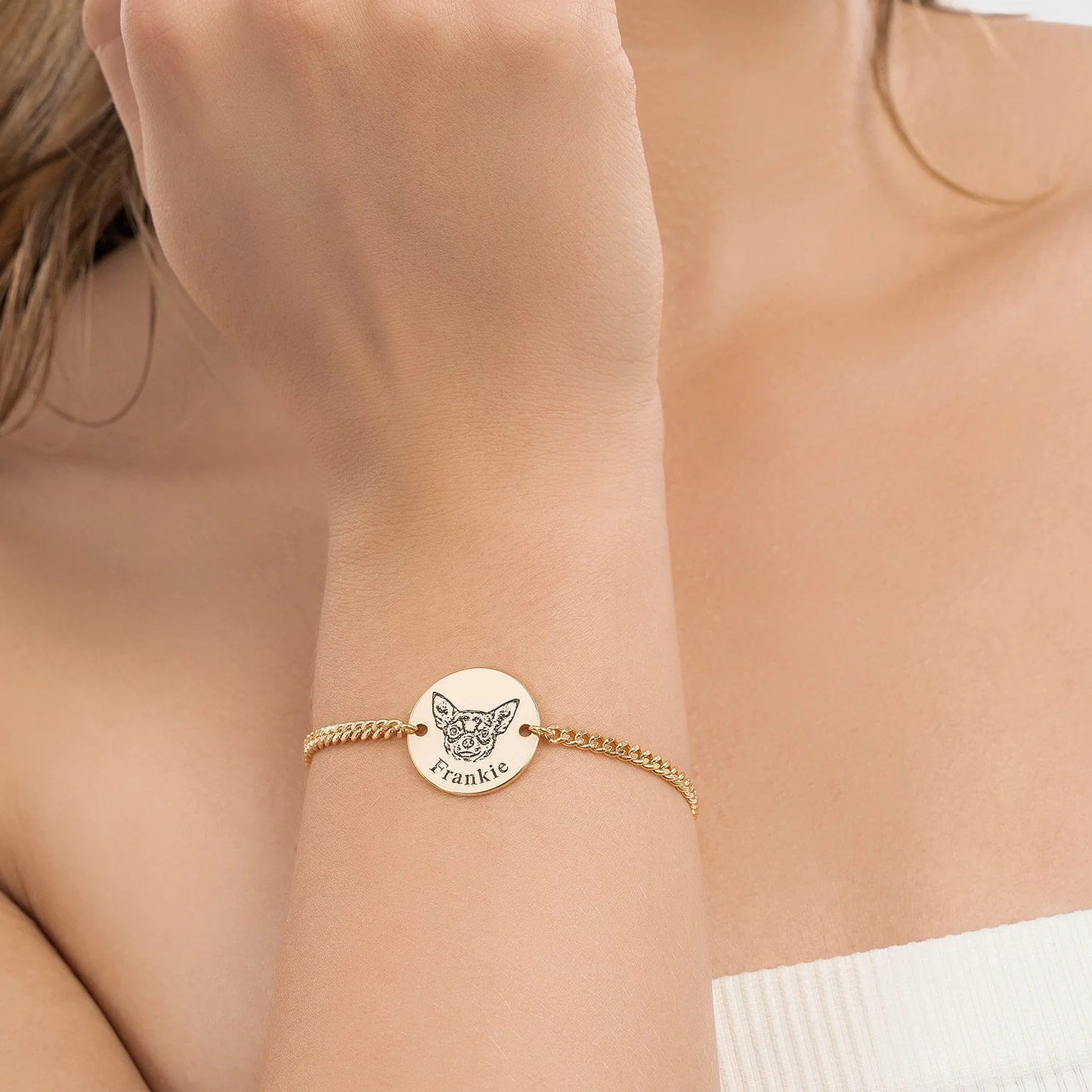 Brățară personalizată cu chipul animalului de companie