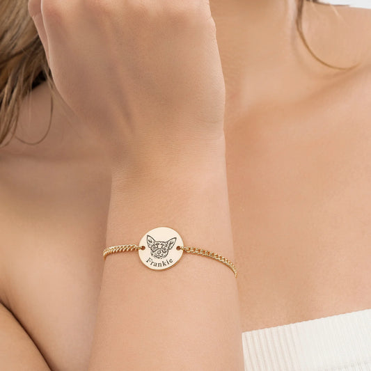 Brățară personalizată cu chipul animalului de companie