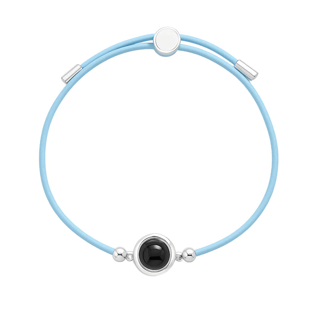 Brățară personalizată din piele cu fotografie