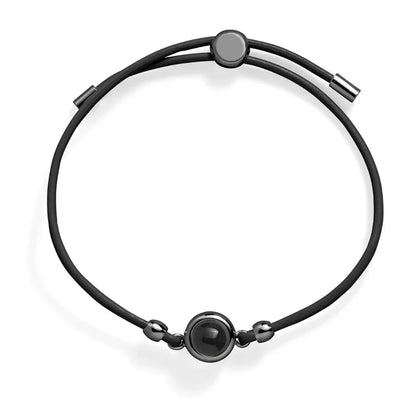 Brățară personalizată din piele cu fotografie