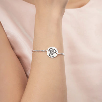 Brățară personalizată cu chipul animalului de companie